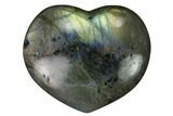 Polished Labradorite Hearts - 1 1/4" Size - Photo 3